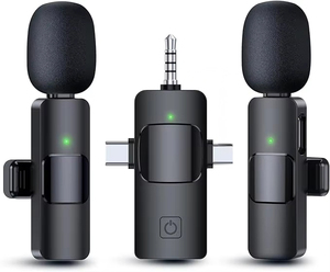 マルチデバイスワイヤレスマイクビデオ録画用K15 Lavalierマイク - Product Image 3