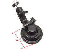 Support de caméra de voiture à ventouse de 9 cm, réglable à 180 degrés, support de caméra d'action avec ventouse en caoutchouc pour pare-brise