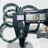 Großhandel: Wunderschönes Rubin-Zoisit-Doppelbohr-Armband, grün & rot poliert, DIY, Größe 14-20mm