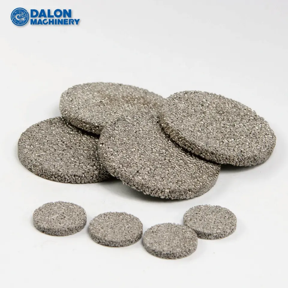 DALON sinterlenmiş gözenekli toz metal paslanmaz çelik 316L örgü disk filtresi