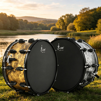 SLADE Factory Professional Marching Concert 10 Ears Snare Drum Wholesale High Grade 14x8 Inch Solid Wooden Poplar Snare Drum