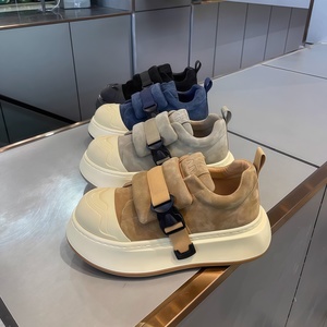 Chaussures montantes décontractées de luxe pour hommes, en <span class=keywords><strong>cuir</strong></span>, à lacets, tendance automne 2026, toutes saisons, rehaussantes et confortables - Product Image 4