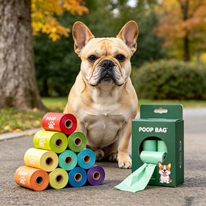 Wholesale Eco-Friendly PLA+PBAT Biodegradable <b>Compostable</b> Customized Printed Logo Flexo Printing Flat Pocket Pet Dog <b>Bag</b> - Product Image 1