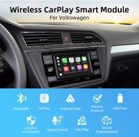 Lecteur DVD de voiture Carabc Décodeur CarPlay sans fil pour Volkswagen Golf Skoda Système MIB/MIB2 Android Auto sans fil Lien Airplay