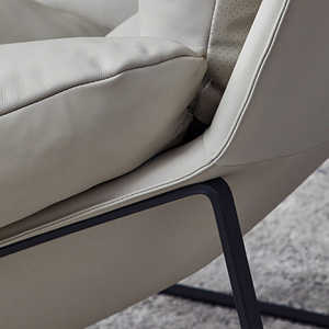Sedia a sdraio pigra di lusso leggera moderna balcone camera da letto super morbida in pelle con schienale alto singolo divano <span class=keywords><strong>per</strong></span> il tempo libero - Product Image 6