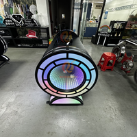 RICHSHINING Table de DJ portable en métal avec écran pour les spectacles de boîtes de nuit et le contrôle RVB Façade de pixels pour les écrans de bar DJ