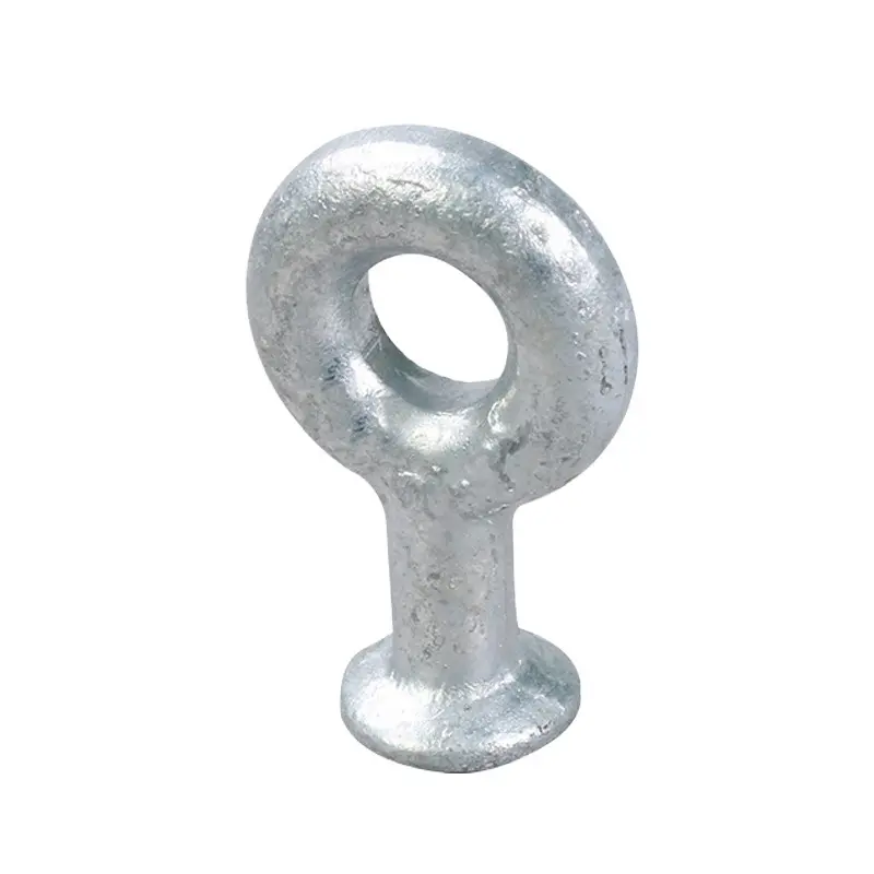 Pernos de ojo de acero forjado galvanizados en baño caliente para eyenuts de manga galvanizada utilizados para conectar hardware de alambre de poste