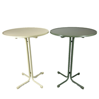 Bar circulaire simple pour l'extérieur Table de bar à cocktail à toit élevé d'occasion Tabouret haut Table basse