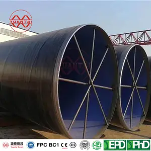 S355jr Carbon Steel SSAW Spiral Welded Tubular Pipe Pile For Marine Piling Construction Steel Welded Pipe