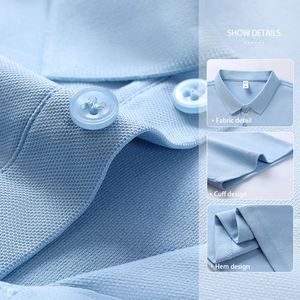 เสื้อโปโลผู้ชายผ้าฝ้ายแท้ 100% หนานุ่ม สีพื้น ขายส่ง แขนสั้น ระบายอากาศได้ดี ไซส์ Unisex - Product Image 2