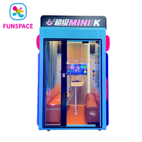 Funspace - Cabina de Karaoke Móvil Autoservicio para Centros Comerciales, Mini KTV para 1-4 Personas, Sala de KTV Personalizada, Máquina de Jukebox
