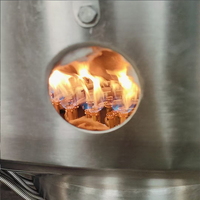 Marmite de cuisson industrielle inclinable à vapeur en acier inoxydable à double enveloppe pour la fabrication de produits laitiers, confiseries, confitures et sirops