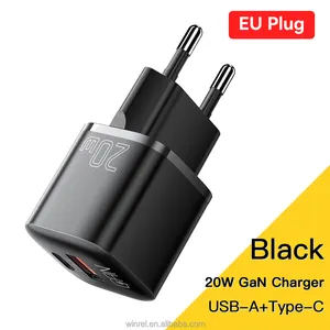 20w GaN Charger USB A Type C Real PD Quick Charging Easy Long Standby Dual Ports Travel Charger