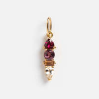 Nouveau 12 pierres de naissance du zodiaque accessoires de bijoux pour femmes pierres précieuses naturelles Zircon couleur or plaqué à la main bricolage diamant trouvé