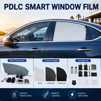 Film intelligent PDLC pour vitres latérales de voiture, film de confidentialité commutable par télécommande, découpe sur mesure, vente en gros