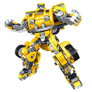 Blocs de construction Penlos 621019 Grand <span class=keywords><strong>Optimus</strong></span> <span class=keywords><strong>Prime</strong></span> Wasp Column Mecha déformable Blocs de construction éducatifs assemblés pour enfants - Product Image 3