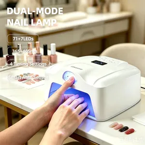 เครื่องอบเล็บแบบเดี่ยวสำหรับนิ้วเดียวหรือทั้งมือ  อบเจลเล็บแห้งเร็ว  ไฟ LED  พร้อมเซ็นเซอร์อัตโนมัติ  หลอดไฟคู่ - Product Image 2