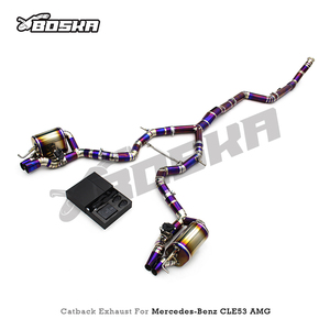 Escape Trasero de Fábrica SUS304L/Titanio para Mercedes CLE53 AMG M256 3.0T, Pulido a Espejo, Reemplazo Directo con Fijación por Tornillos - Product Image 6