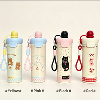 Gourde isotherme pour enfants 600 ml en acier inoxydable 316 à double paroi, sans BPA, motif dessin animé, pour l'école