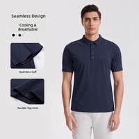 Vêtements de sport pour hommes, polos en nylon à col rabattu, manches courtes, décontractés, pour le quotidien, performance, golf
