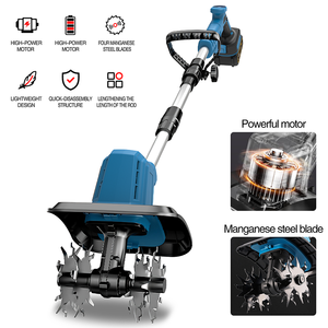 F.EAS Y.D 21V Rototiller elettrico a batteria coltivatore da giardino allungabile a palo senza cordone coltivatore - Product Image 2