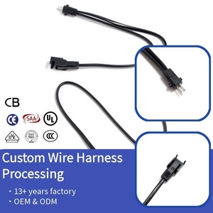 Custom 01 Type 2P Male to 2 Ways Female DC Power Splitter Cable 1 to 2 Y Harness for Smart Furniture - Product Image 1