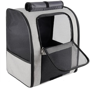 Durable Foldable Pet <b>Backpack</b> - Large Capacity Car-Ready Carrier for <b>Cats</b> & Small Dogs - Product Image 3