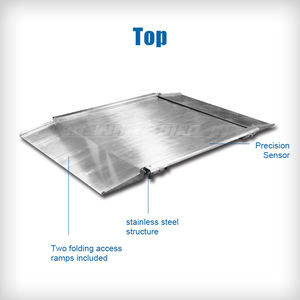 최대 인쇄 저울 표시기 3000kg 산업용 무게 벤치 3 톤 듀티 화이트 버드 웨이트 브리지를 사용하는 척도 - Product Image 3