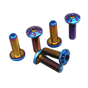 Capliers de frein à disque de moto Boulons Ti Tête Torx M8 x24mm Vis en titane bleu brûlé Boulon en titane - Product Image 1