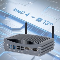 KTB 422-8U Dual Lan Ordenador Industrial Sin Ventilador Mini Pc Portátil con Win 7/8/10 I3 I5 I7 16GB RAM Pc Industrial de Baja Potencia