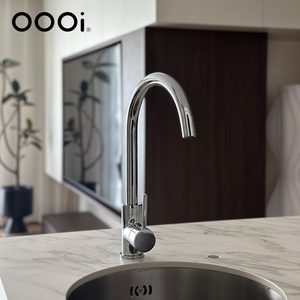 Grifo de cocina monomando de latón macizo color oro desierto, mezclador de agua fría y caliente extraíble, modelo KFC008-NM-BRG - Product Image 6