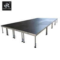 1.22x1.22m 2x1m cadre en aluminium réglable moderne Simple mariage danse plate-forme étapes