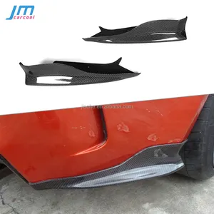 2 PCS Valance Fibra De carbono Lip Traseiro Divisores Flaps Para BMW Série M E82 E87 1 1M Coupe 2-porta 2011 Lamas Fenders FRP