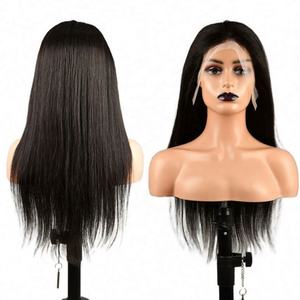 Brazilian Front Vietnamese Raw Human Hair <b>Lace</b> <b>Wigs</b> for Women Long Straight <b>Wig</b> Transparent 36-38 Inches Reddish Vendor P4/27 - Product Image 3