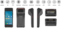 Colector de Datos PDA con Pantalla HD de 5.5 Pulgadas, Android 13, Red 4G, Escáner de Código de Barras 2D con Sensor de Gravedad y Huella Dactilar