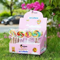 Bonbons Sucettes Multicolores Fruitées et Sucrées pour la Journée des Enfants, 50g, Snack Tendance des Célébrités d'Internet