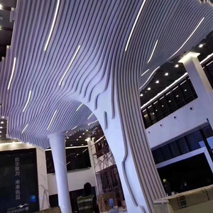 Panneaux de plafond en aluminium en forme de U, modernes et personnalisés, pour la décoration intérieure des centres commerciaux et des hôtels - Product Image 2