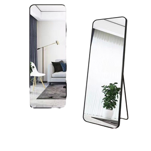 Moderne Home Ins Stijl Full-Length Glazen Make-Up Wandspiegel Stijlvolle Stereo-Aansluiting Voor Slaapkamer En Slaapzaal - Product Image 2