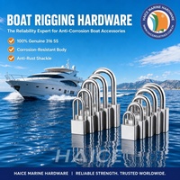 Cadenas de sécurité en acier inoxydable 304 à longue manille pour usage marin, étanche, antirouille, anti-effraction, 40 mm, accessoires pour yachts et bateaux