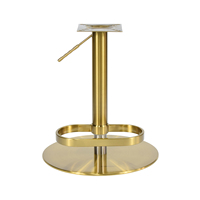 Tabouret de bar pivotant de luxe en gros, chaise de bar en velours à vérin hydraulique pour hôtel, bar et comptoir de café