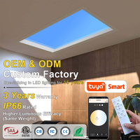 Simulador de Tragaluz LED Artificial Virtual Regulable Bbier, Lámpara de Techo con Control WIFI/Bluetooth/PLC y Funciones Inteligentes