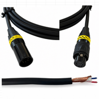 Câble de microphone XLR mâle-femelle OEM RH-X079 avec blindage spiralé, gaine en PVC, conducteur en cuivre sans oxygène