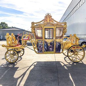 Luxury High Quality Customized Wedding Carriage Leisure Royal Horse Carriage 4 Wheels Horse Carriage - Product Image 6