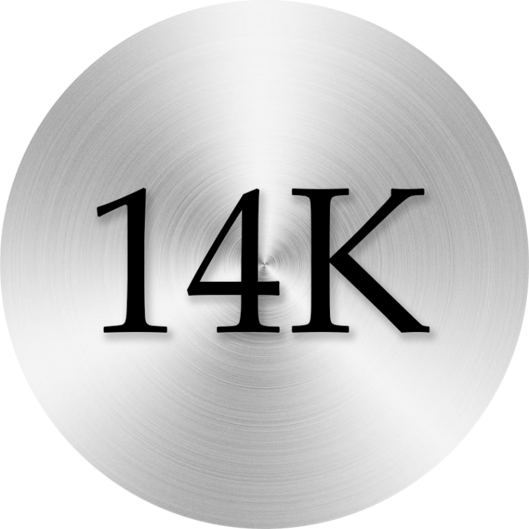 Or massif blanc 14 carats