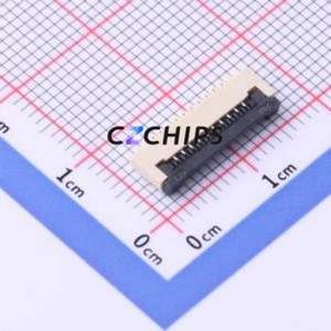 FPC-1.0FX-10PWBH20 FFC/FPC Connector SMD,P=1mm Connector Flip Cover Type Bottom Contact 10P 1mm - Product Image 1