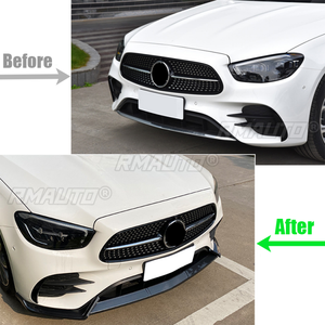 Protection de pare-chocs avant, lèvre de spoiler, diffuseur, protection de pare-chocs pour Mercedes Benz Classe E W213 E260 E300 E53 2021-2023 - Product Image 3