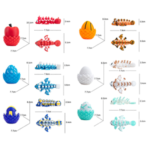 Juguetes <span class=keywords><strong>de</strong></span> Dragón Impresos en 3D <span class=keywords><strong>de</strong></span> PLA para Niños, Divertidos y Creativos con Huevo, Figuras <span class=keywords><strong>de</strong></span> Acción, Juguetes Coloridos <span class=keywords><strong>de</strong></span> Dragón <span class=keywords><strong>de</strong></span> Voleibol, Decoración - Product Image 5
