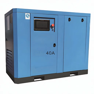 Compressore d'aria a vite VSD 40A 30kW per impieghi gravosi, prestazioni stabili, risparmio energetico per vendita all'ingrosso industriale - Product Image 1