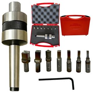 Assorts Rotary Broach <b>Tool</b> <b>Holder</b> With Square Broach Set Imperial 1/8 To 3/8 Inch Hss For Metalworking - Product Image 1
