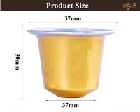 Conteneur vide pour capsules de café en aluminium de 15 ml 5 g, de qualité alimentaire, écologique, avec couvercle en aluminium, impression de logo personnalisée, diverses options
